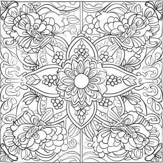Tradycyjne Wzory Papel Picado Kolorowanka 97058 36071