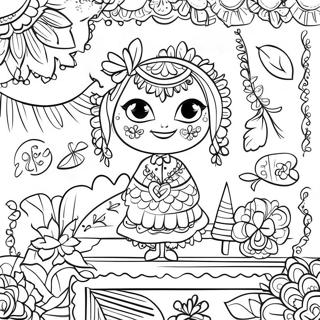 Swiateczne Dekoracje Papel Picado Kolorowanka 97059-36073