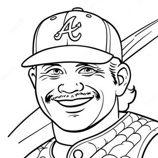 Vintage Kolorowanka Atlanta Braves 97495-36415