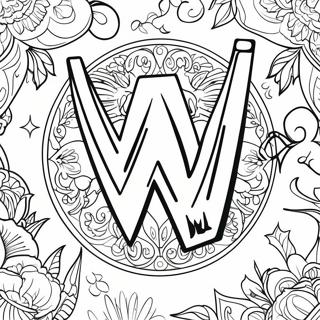 Kolorowanka Odwazne Logo Wwe 97700-36657