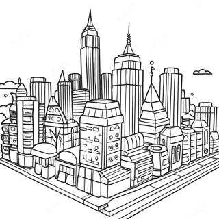 Kolorowanka Kolorowa Panorama Lego City 97725-36717