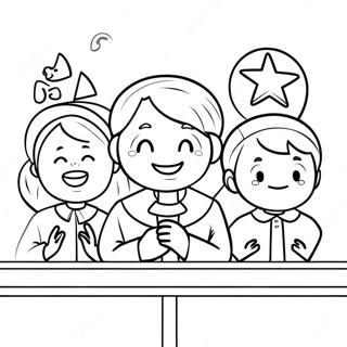 Kolorowanka Dzieci Spiewajace W Kosciele 97909 36870