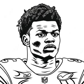 Lamar Jackson Kolorowanki