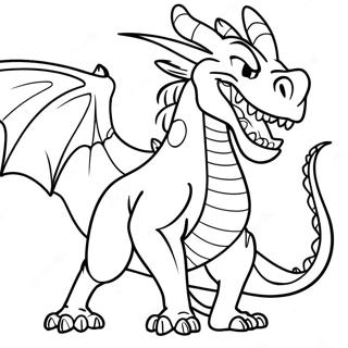 Grozna Kolorowanka Smoka Ryczacego 98215 37106