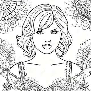 Kolorowanka Taylor Swift Speak Now Z Okladka Albumu 98369 37221