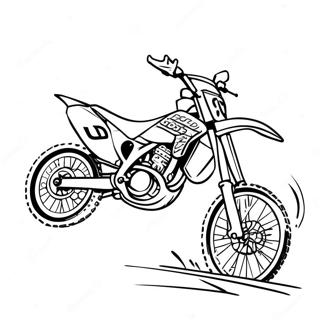 Kolorowanka Z Wyscigami Motocykli Terenowych Supercross 98418-37256