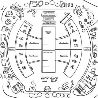 Kolorowanka Z Zabawnym Drzewkiem Turniejowym W Marcu 98523 37341
