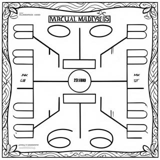 Kolorowanka Z Zabawnym Drzewkiem Turniejowym W Marcu 98523 37344