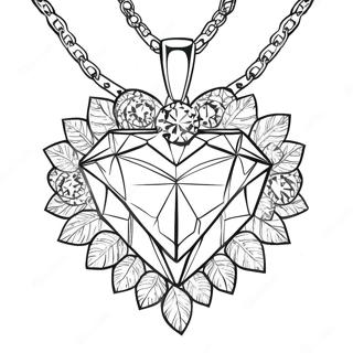 Kolorowanka Z Blyszczacym Naszyjnikiem Z Diamentow 98548 37359