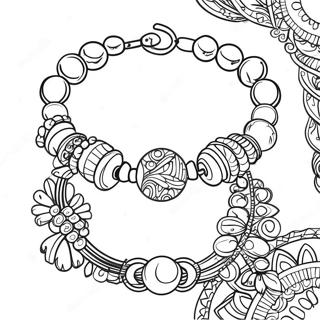 Kolorowanka Z Kolorowa Bransoletka Z Koralikow 98550-37365