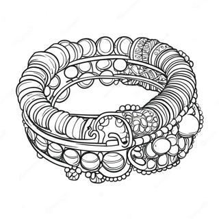 Kolorowanka Z Kolorowa Bransoletka Z Koralikow 98550-37366
