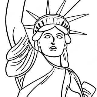 Kolorowanka Z Odwazna Statua Wolnosci 98627 37428