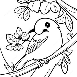 Kolorowanka Z Orlami Gniazdujacymi Na Drzewie 99395-38023