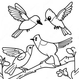 Kolorowa Kolorowanka Z Latajacymi Orlami 99396 38027