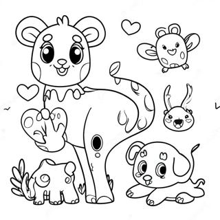 Zabawna Kolorowanka Z Wyrazami Do Nauki Dla Pierwszej Klasy Z Zwierzetami 99728 38474