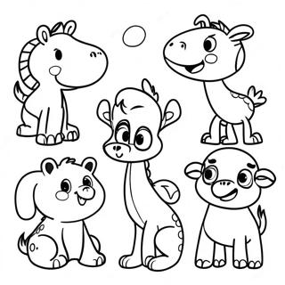 Zabawna Kolorowanka Z Wyrazami Do Nauki Dla Pierwszej Klasy Z Zwierzetami 99728 38475