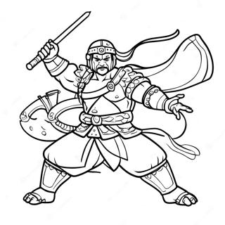 Kolorowanka Giyu W Pozie Walki 99960 38651