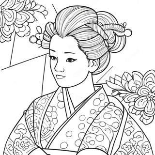 Kolorowanka Giyu W Tradycyjnym Kimono 99963-38661