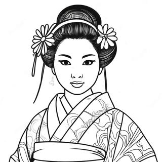 Kolorowanka Giyu W Tradycyjnym Kimono 99963-38663