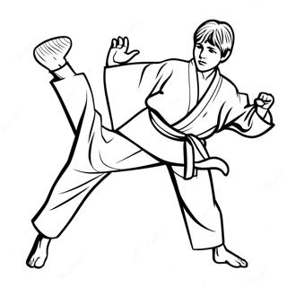 Kolorowanka Karate Kid W Akcji 99986-38669